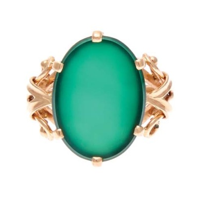14ct Chrysoprase Signet Ring *