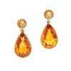 9ct Citrine Drop Earrings *