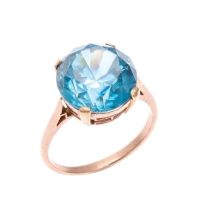9ct Rose Gold and Zircon Ring *