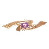 9ct Amethyst Brooch *
