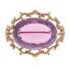 9ct Antique Amethyst Brooch *