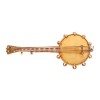 15ct Victorian Banjo Brooch *