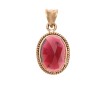 9ct Rose Cut Garnet Pendant *