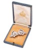 Platinum Art Deco Diamond Flower Brooch/Earrings * - 2
