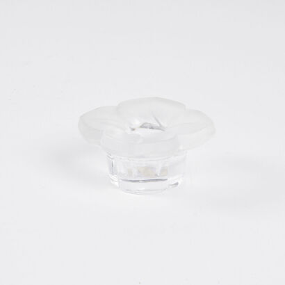 An I.G. Durant Crystal Candle Stick Holder