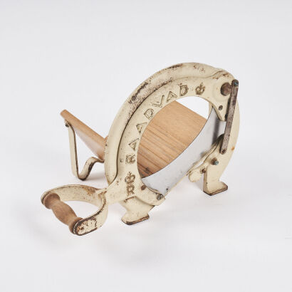 A Vintage English Raadvad Bread Slicer