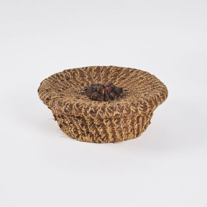 An Antique Pine Needle Basket