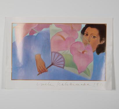 Mele Kalikimaka by Pegge Hopper Poster Print