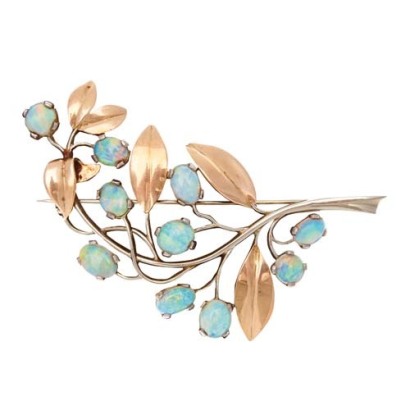 14ct Opal Spray Brooch *