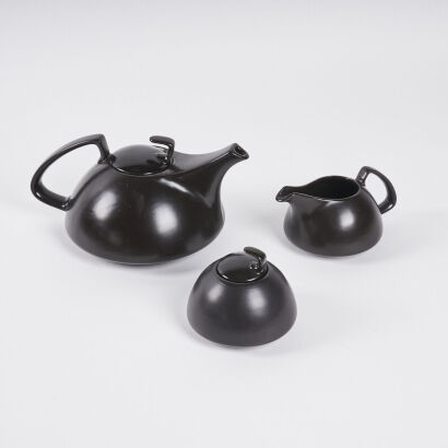 A Mid Century Style Three Piece Tea Set