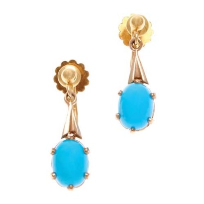 9ct Turquoise Earrings *