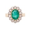 18ct Emerald and Diamond Ring