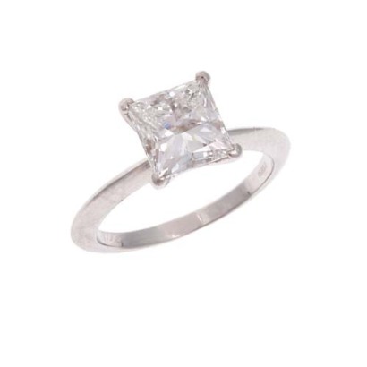 Platinum 2.07ct Tiffany & Co. Solitaire Diamond Ring