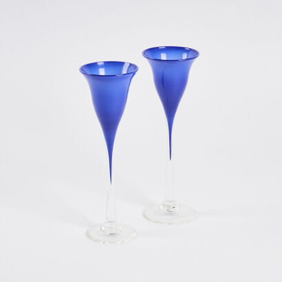 A Pair of Lynette Camopbell Wine Glasses