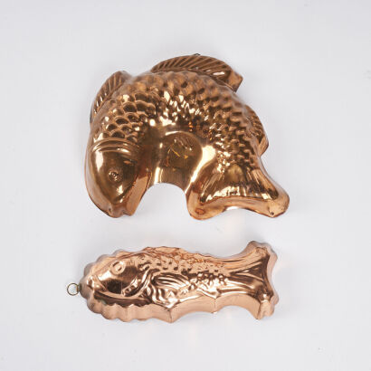 A Pair Of Koi Fish Moulds