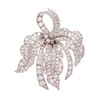 18ct Diamond Spray Brooch