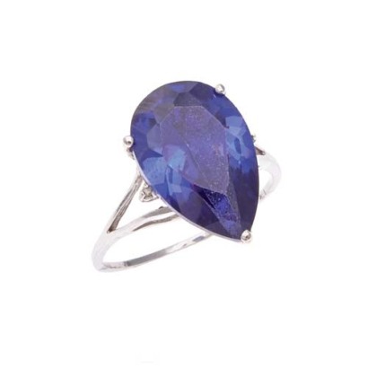 10ct Tanzanite 4.8ct and Diamond Ring