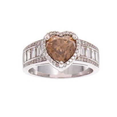 18ct Cognac Diamond Ring
