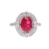 18ct Ruby 3.70ct and Diamond Ring