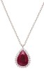 18ct Ruby and Diamond Pendant