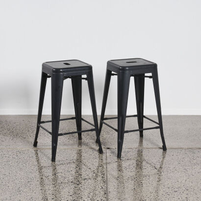 A Pair Of Tonkis Style Stools