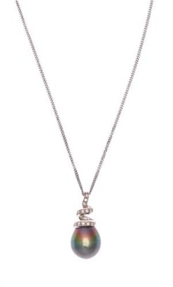 18ct Tahitian and Diamond Pendant