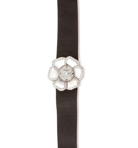 18ct Chanel Camelia Wristwatch