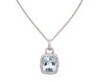 18ct Aquamarine and Diamond Pendant