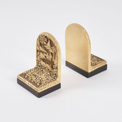 A Bakelite Bookend Set