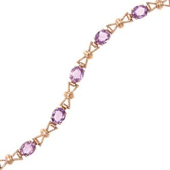 9ct Amethyst Bracelet *