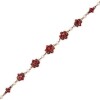 9ct Garnet and Pearl Bracelet *