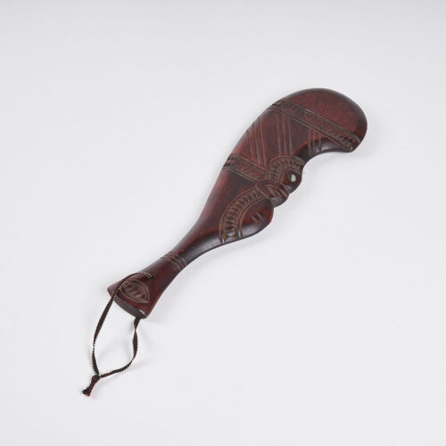 A Contemporary Wood Carved Patu