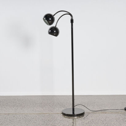 A Floor Standing Mid Century Style Eyeball Lamp