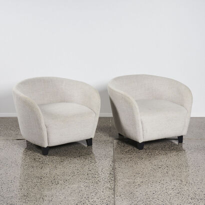 A Pair of Modern Lounge Chairs