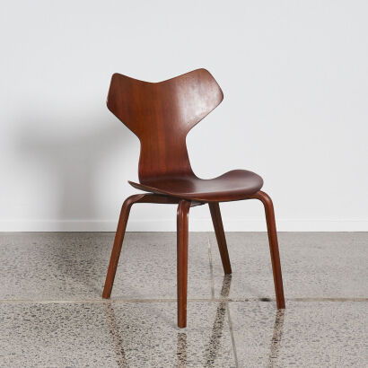 An Orginal Arne Jacobsen Grand Prix Chair For Fritz Hansen