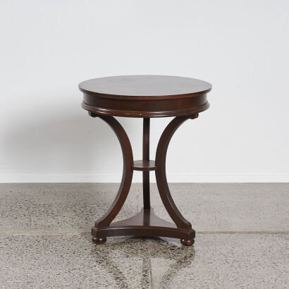 A Drexel Heritage Circular Console Table
