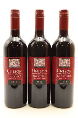 (3) 2015 Unison Vineyard Rocky Red, Gimblett Gravels