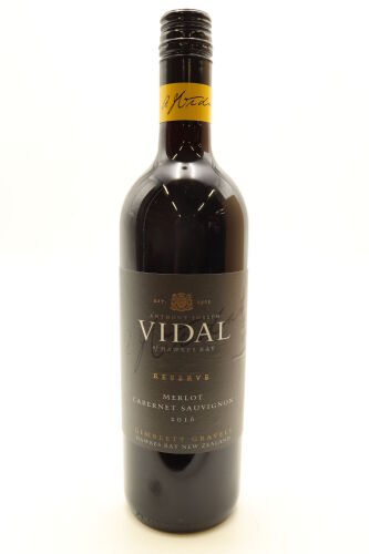 (1) 2016 Vidal Estate Reserve Merlot - Cabernet Sauvignon, Gimblett Gravels [BC91]