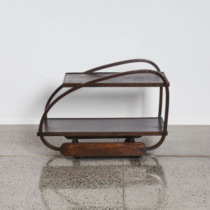 An Impressive Oak Art Deco Drinks Trolley