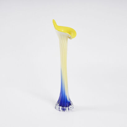 An Art Glass Tulip Vase