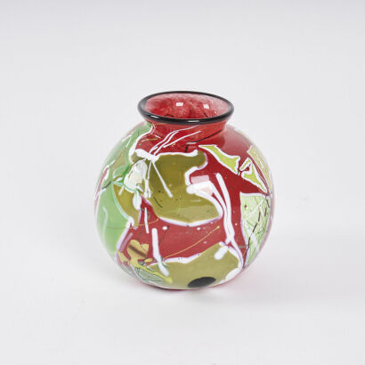 A Keith Grinter Studio Art Glass Vase