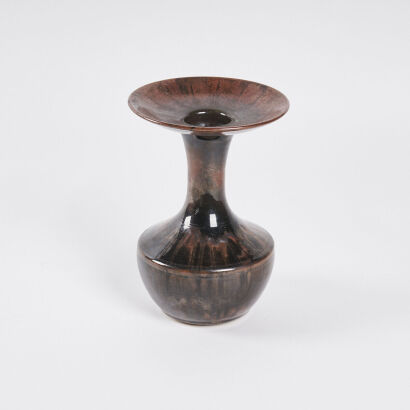 A Vintage Slipcast Trumpet Vase
