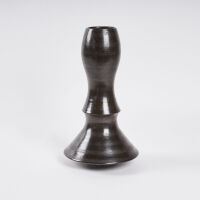 An Anneke Borren Tall Black Stripe Sufi Series Vase