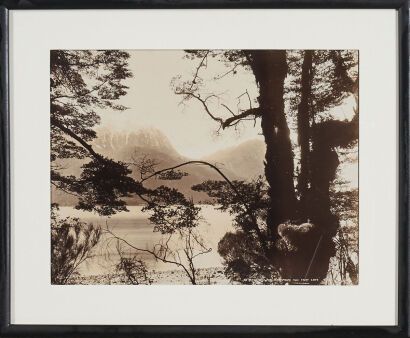 BURTON BROS DUNEDIN 87 Series Lake Manapouri From Fairy Cove