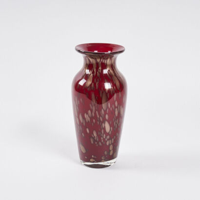 A Large Vintage Art Glass Vase