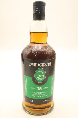 (1) Springbank 15 Year Old Single Malt Scotch Whisky, 46% ABV