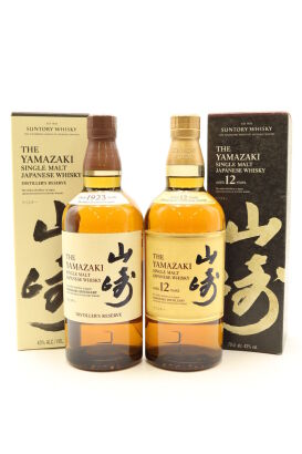 (1) The Yamazaki Distiller's Reserve & The Yamazaki 12 Year Old Single Malt Japanese Whisky, 43% ABV, Sold as one lot