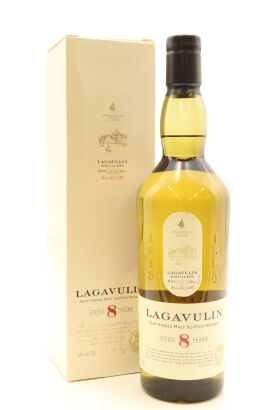 (1) Lagavulin 8 Year Old Single Malt Scotch Whisky, 48% ABV