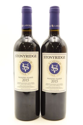 (2) 2015 Stonyridge Vineyard Larose, Waiheke Island