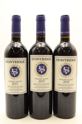 (3) 2015 Stonyridge Vineyard Larose, Waiheke Island